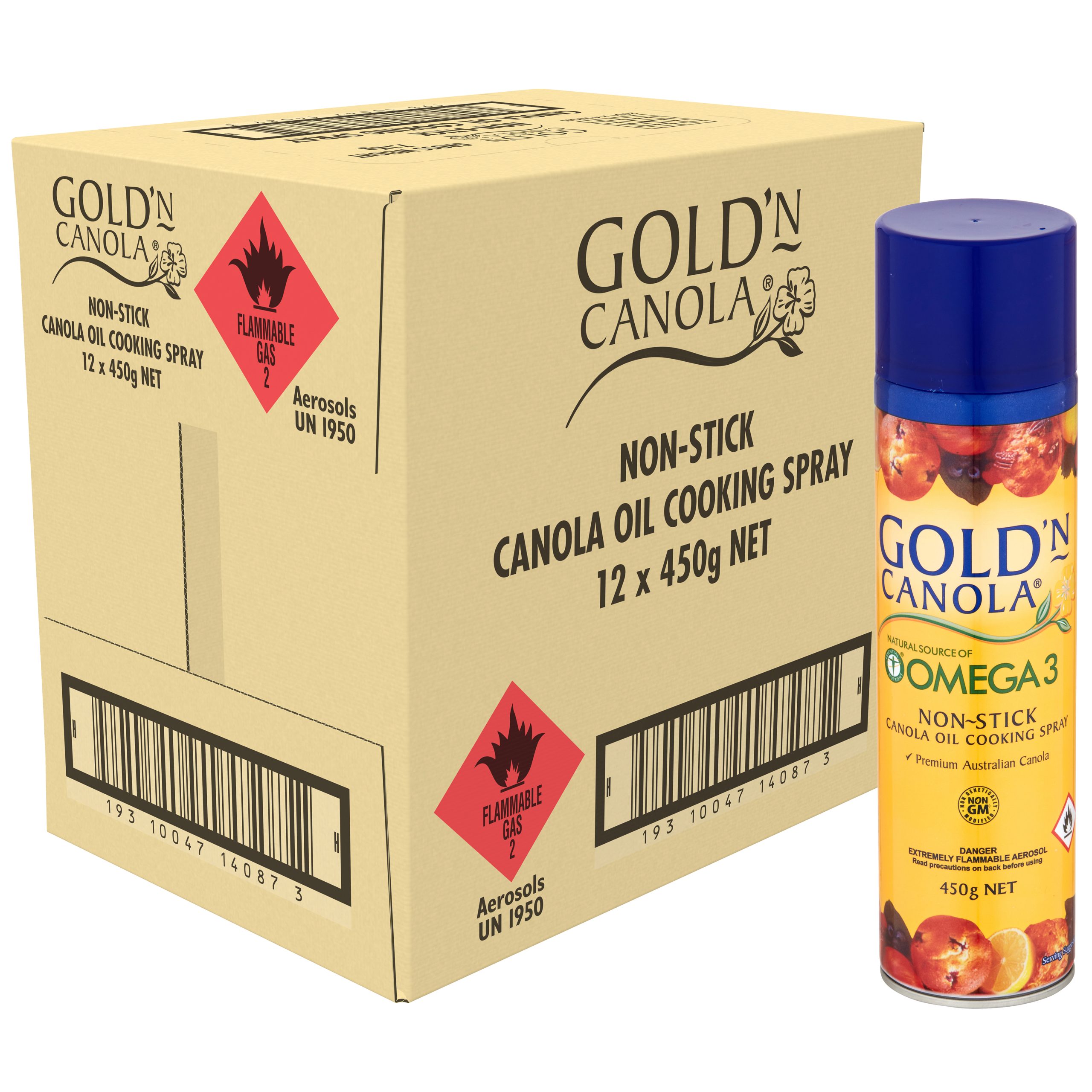 26934 Gold'N Canola Cooking Oil Spray 12 x 450g