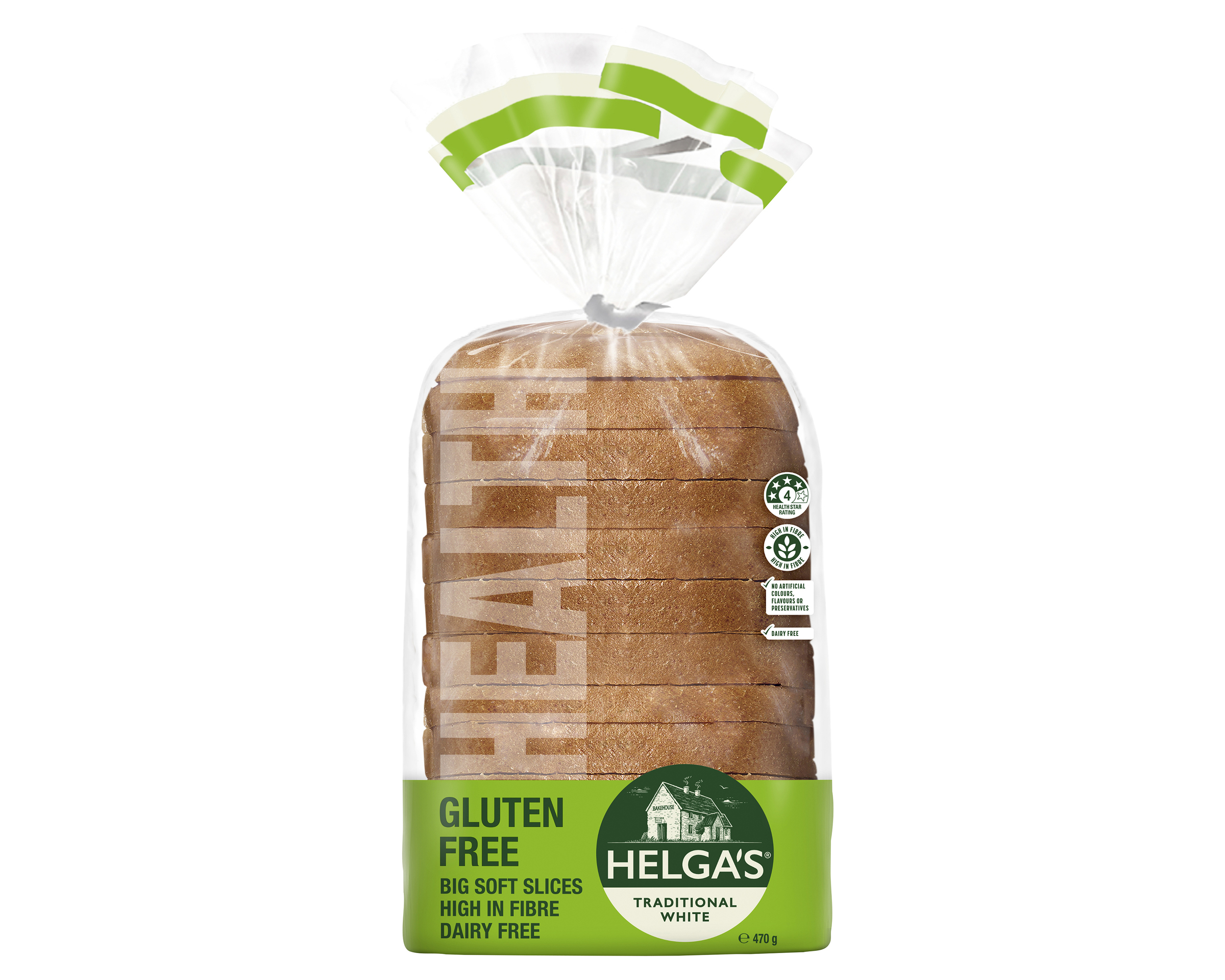 Helgas Gluten Free Bread Traditional White 470 g product photo