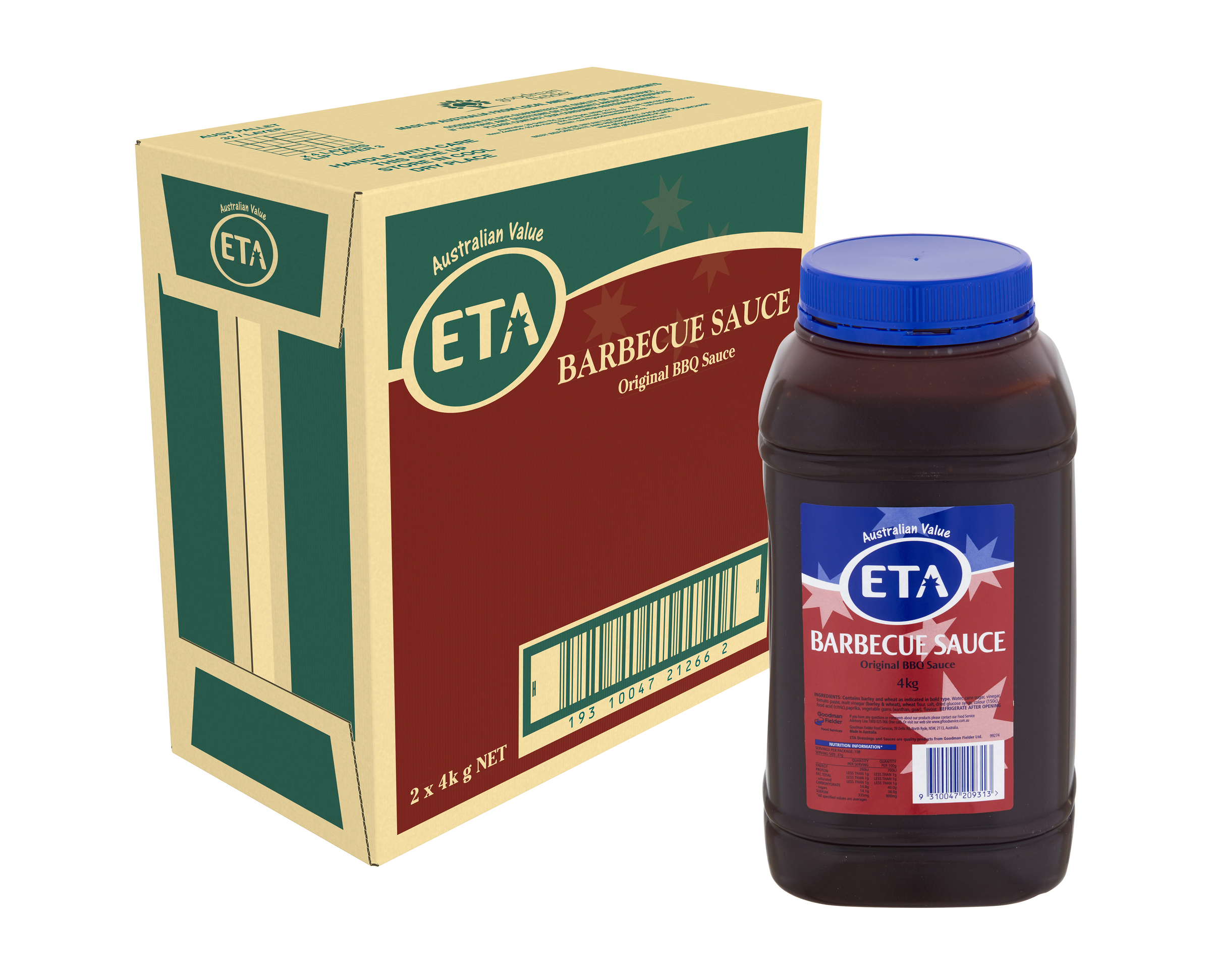 Eta Barbecue Sauce Ezygrip 2 x 4kg product photo