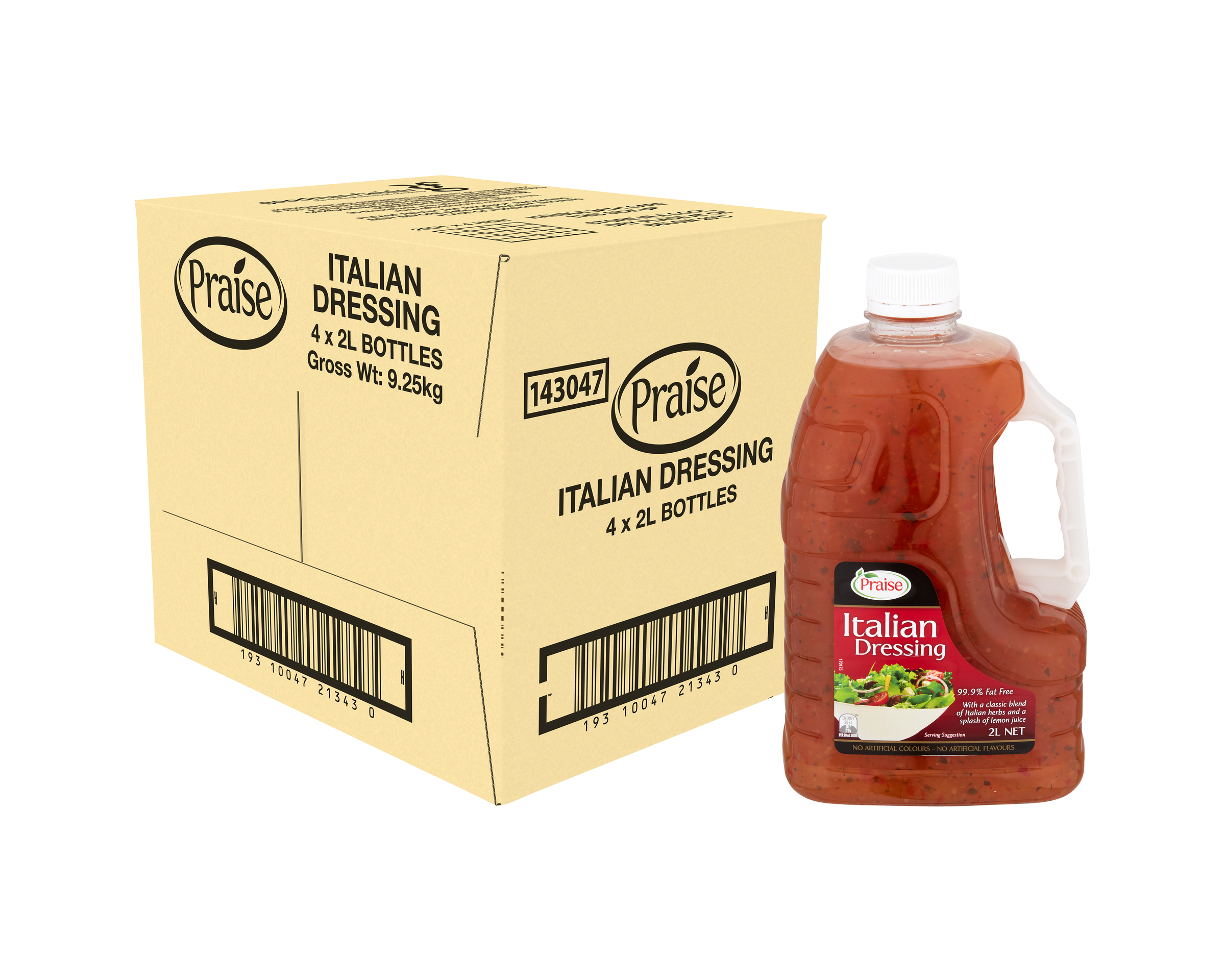 Praise Dressing Italian 4 x 2L