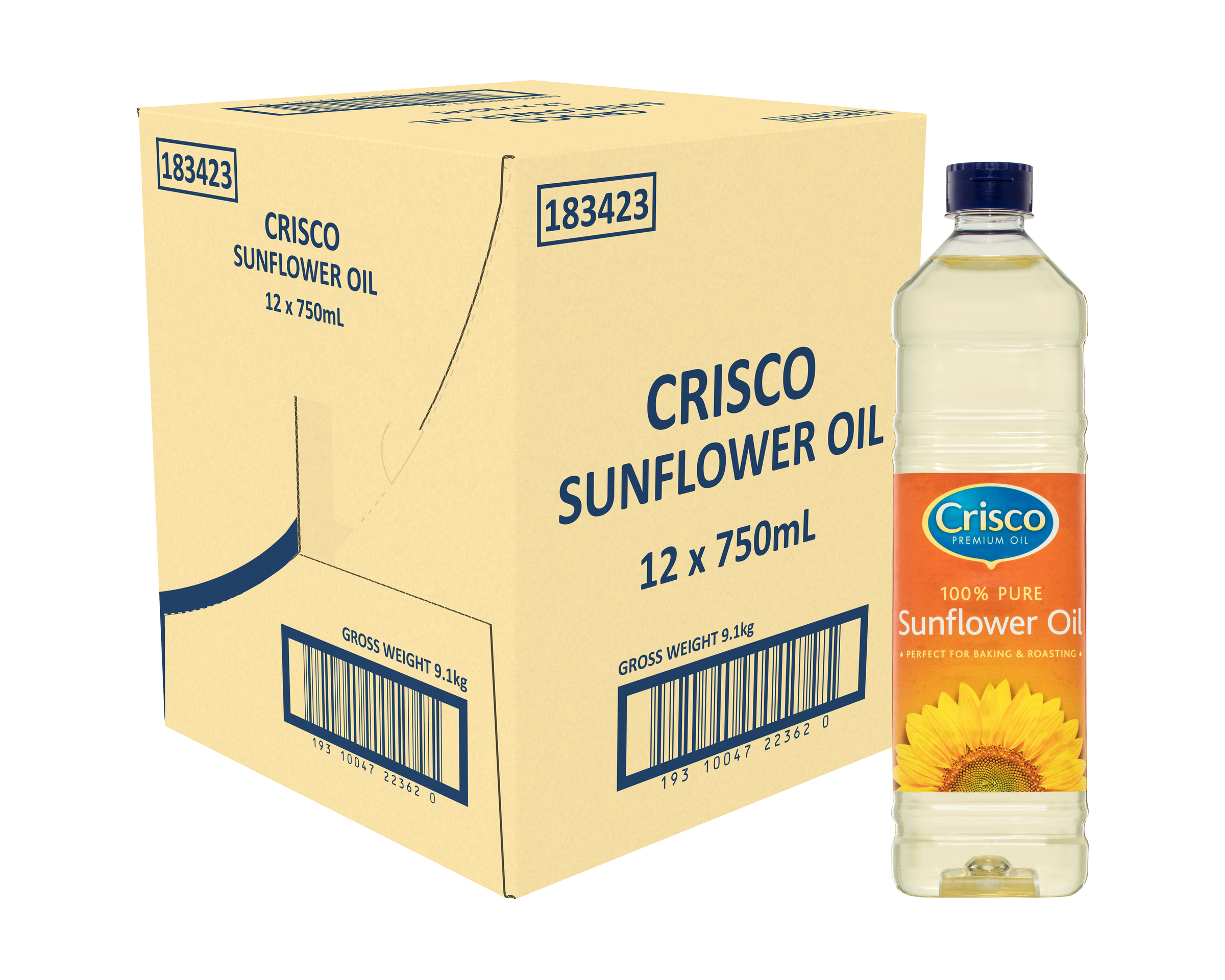 Crisco Sunflower Oil 12 x 750ml product photo