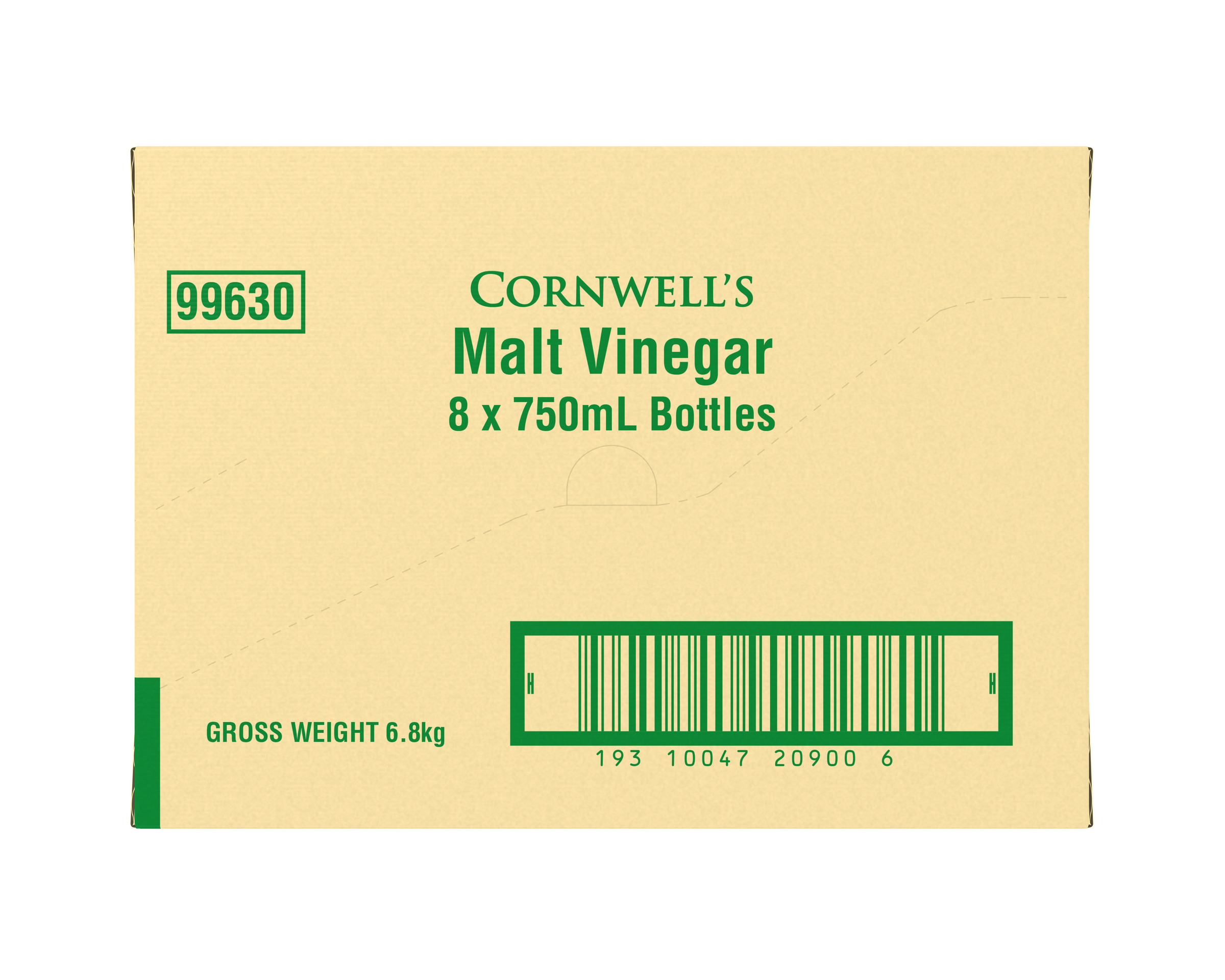 Cornwells Malt Vinegar 8 x 750ml product photo