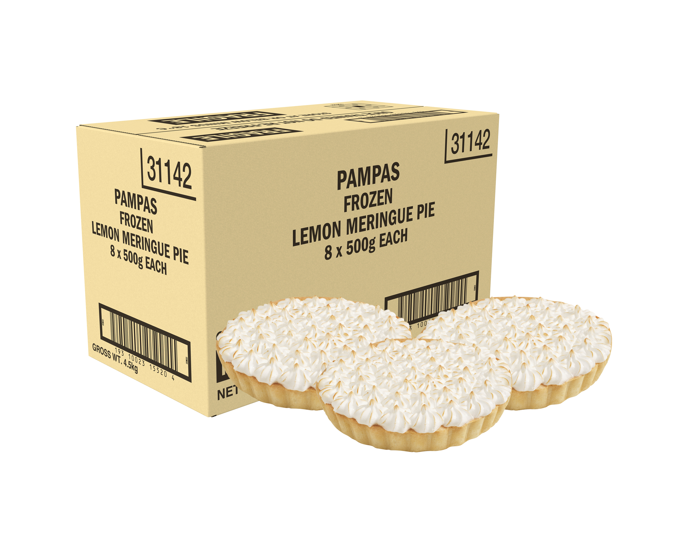 Pampas Lemon Meringue Family Pie 8 x 500g product photo