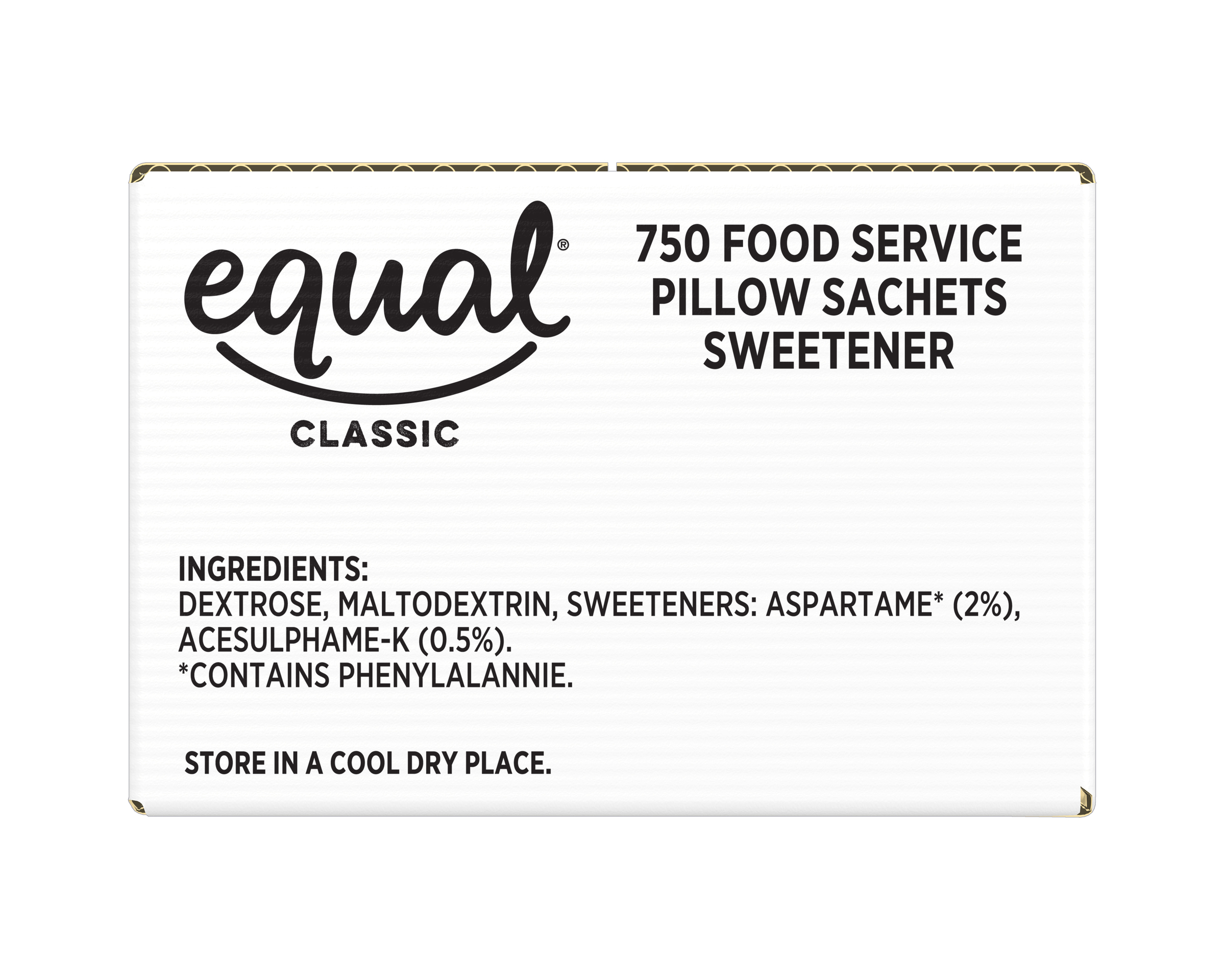 Equal Classic 750 Food Service Pillow Sachets Sweetener product photo