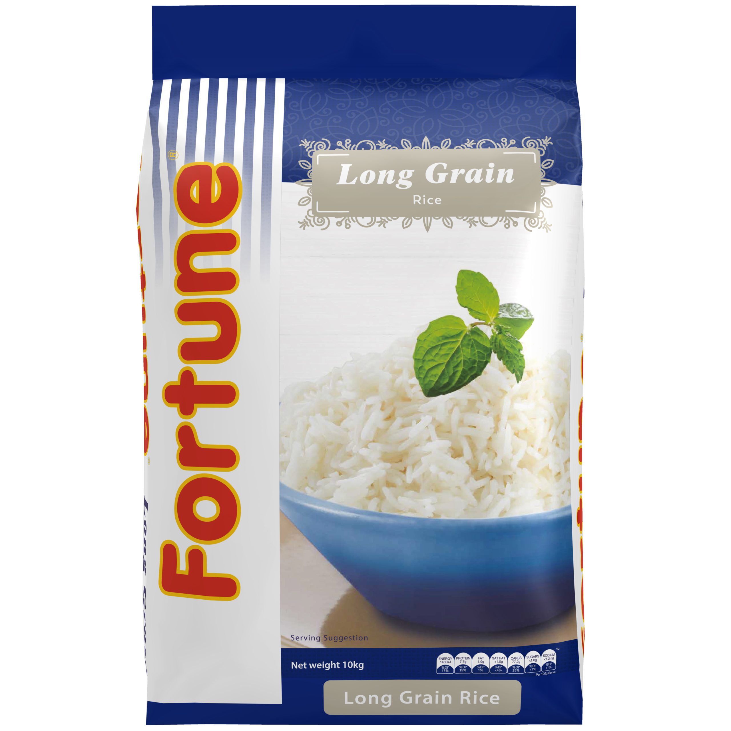 Fortune Rice Long Grain 10 kg - Goodman Fielder Food Service