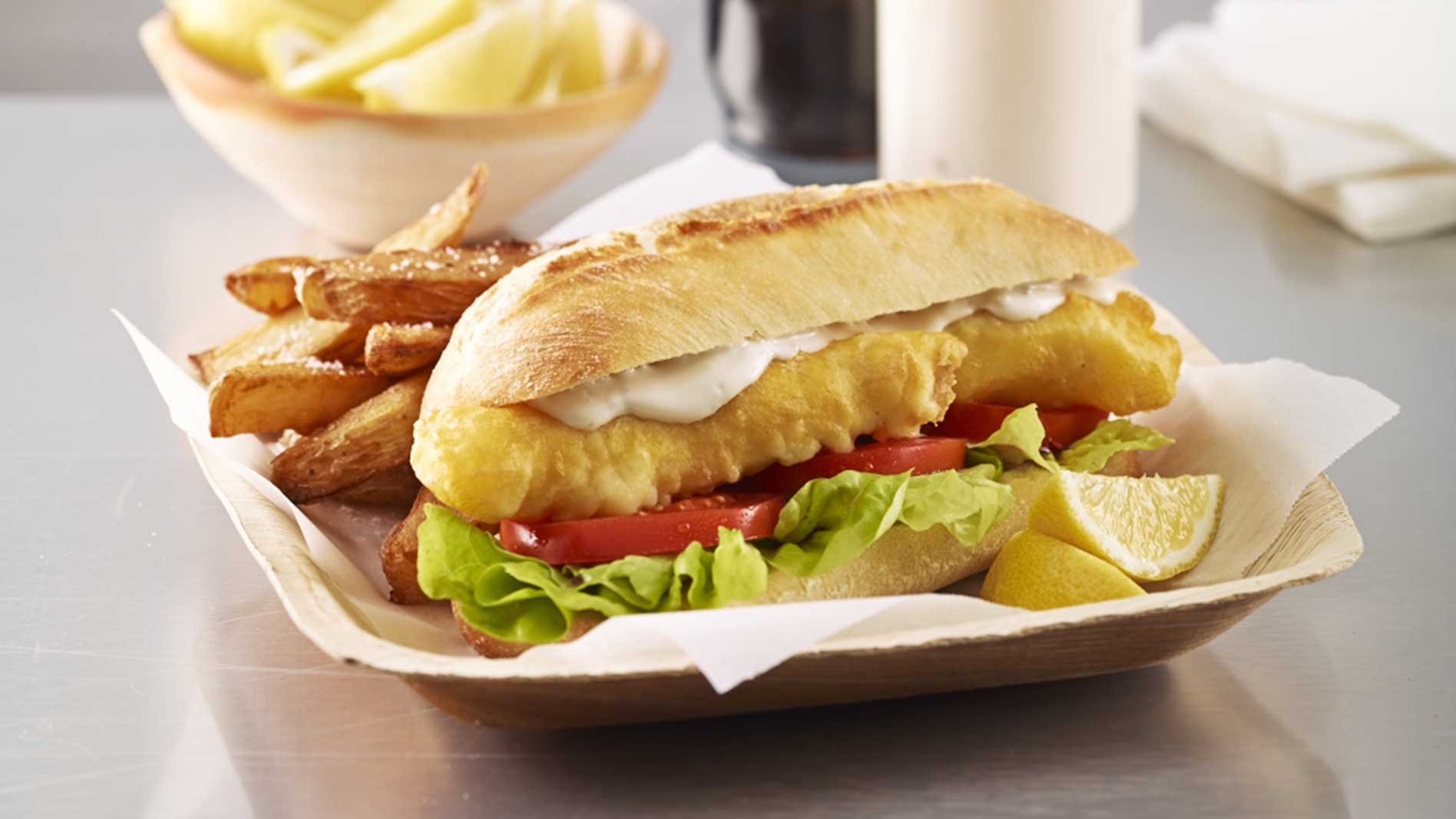 Artisan Ciabatta Crispy Fish Roll Recipe