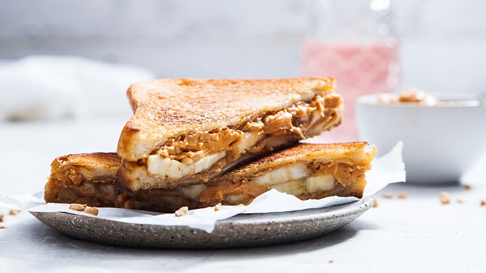 Image is of an Elvis Presley Sandwich