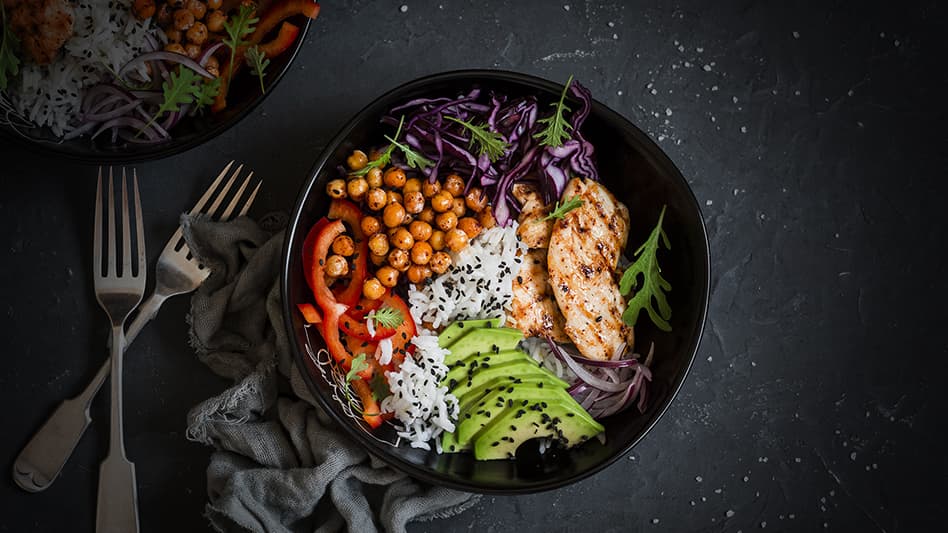Image of a plant based bowl