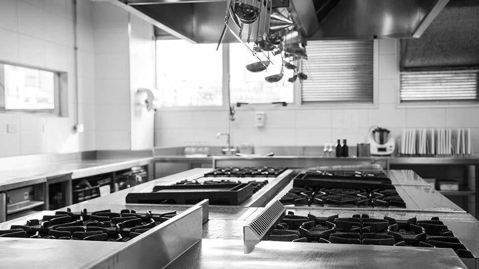 Vacant commercial kitchen