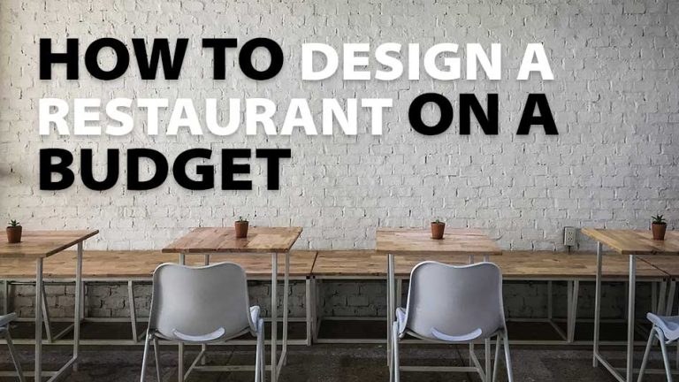 Design a restaurant on a budget