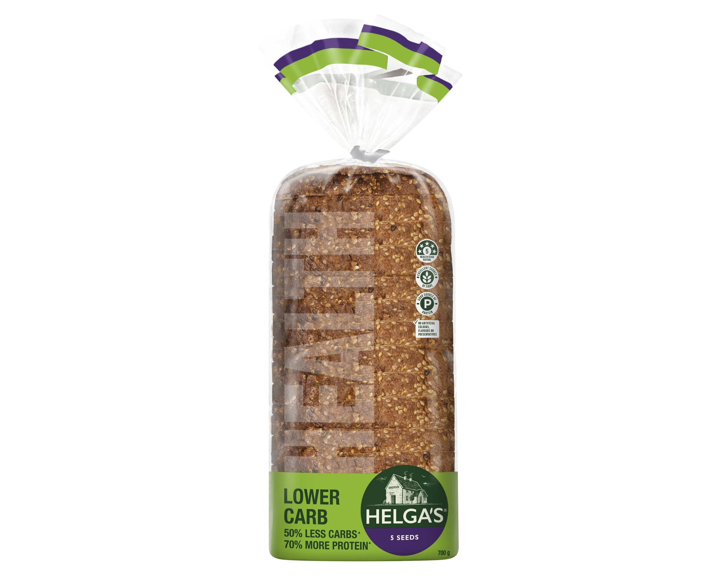 Helgas Loaf 50% Lower Carb 5 Seeds 700 g