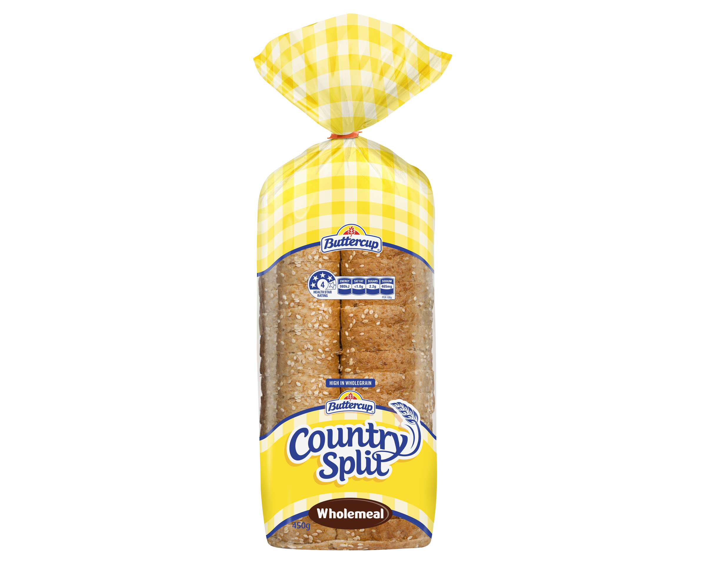 Buttercup Country Split Loaf Wholemeal 450 g